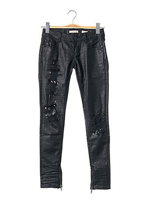 Pantalon slim talie joasă talie joasă negru FRACOMINA femeie