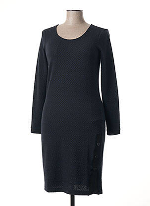 Rochie midi mâneci lungi mâneci lungi negru SANDWICH femeie