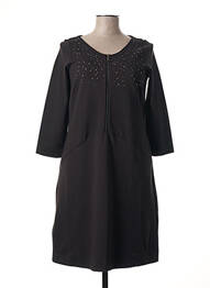 Rochie midi mâneci lungi mâneci lungi negru SANDWICH femeie