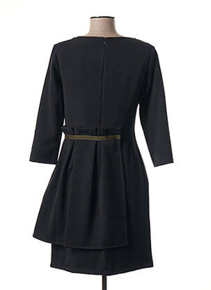 Rochie midi mâneci lungi mâneci lungi negru POUSSIERE D'ETOLE femeie