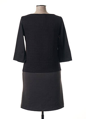 Rochie midi mâneci 3/4 mâneci 3/4 negru POUSSIERE D'ETOLE femeie