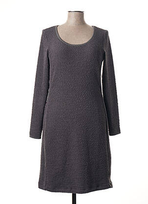 Rochie midi mâneci lungi mâneci lungi gri SANDWICH femeie