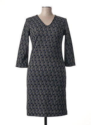 Rochie midi mâneci 3/4 mâneci 3/4 negru LA FEE MARABOUTEE femeie
