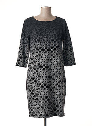 Rochie midi mâneci lungi mâneci lungi gri NINATI femeie