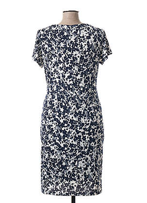 Rochie midi imprimeu fantezie mâneci scurte albastru SMASHED LEMON femeie