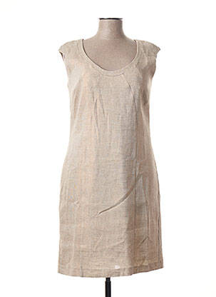 Rochie midi bej POUSSIERE D'ETOLE femeie