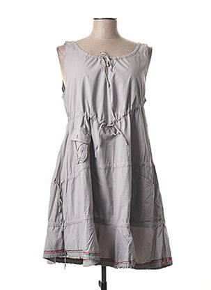 Rochie midi fără mâneci fără mâneci gri MCP femeie