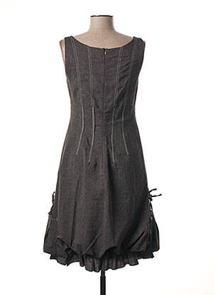 Rochie midi fără mâneci fără mâneci maro COCO MENTHE femeie