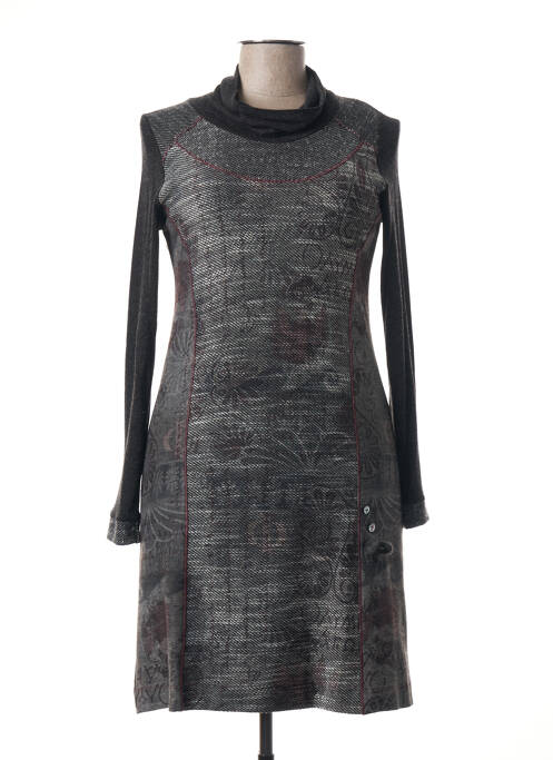 Rochie midi gri CHATELET femeie