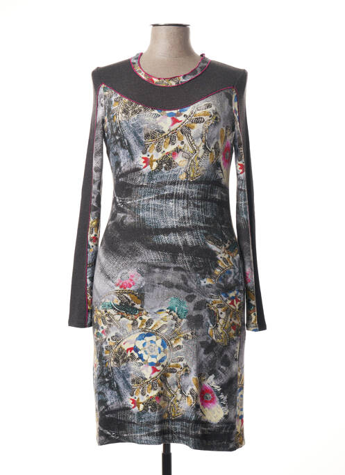 Rochie midi gri CHATELET femeie