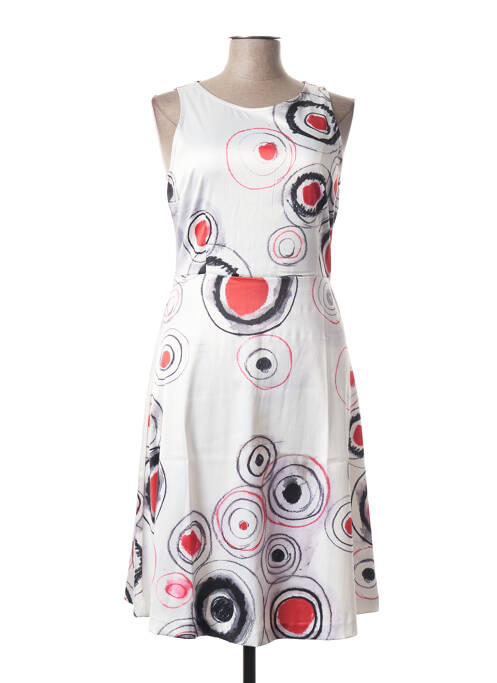 Rochie midi alb ANIMAPOP femeie