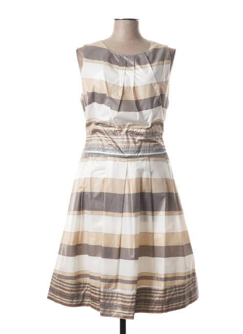 Rochie midi bej FLEUR DE SEL femeie