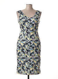Rochie midi imprimeu floral fără mâneci negru SMASHED LEMON femeie