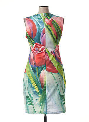 Rochie midi imprimeu floral fără mâneci roșu SMASHED LEMON femeie