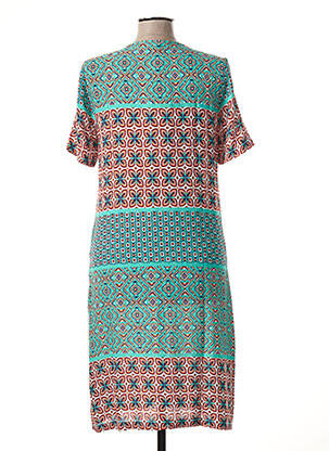 Rochie midi croială fluidă mâneci scurte albastru SMASHED LEMON femeie