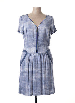 Rochie midi mâneci scurte mâneci scurte albastru SANDWICH femeie