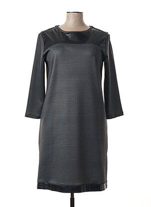 Rochie midi mâneci 3/4 mâneci 3/4 gri POUSSIERE D'ETOLE femeie
