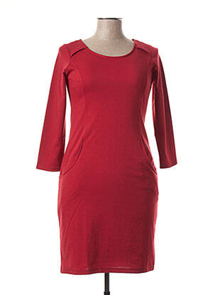 Rochie midi mâneci 3/4 mâneci 3/4 roșu CHATELET femeie