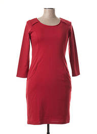 Rochie midi mâneci 3/4 mâneci 3/4 roșu CHATELET femeie