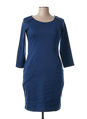 Rochie midi mâneci 3/4 mâneci 3/4 albastru CHATELET femeie