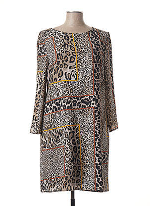 Rochie midi croială fluidă mâneci 3/4 negru SIGNE NATURE femeie