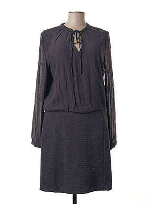 Rochie midi mâneci lungi mâneci lungi gri SANDWICH femeie