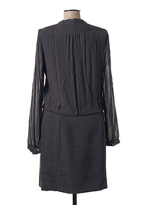 Rochie midi mâneci lungi mâneci lungi gri SANDWICH femeie