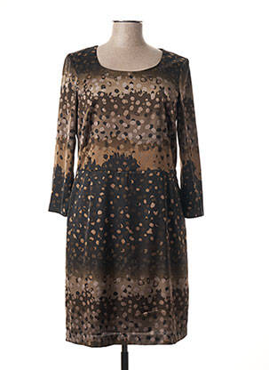 Rochie scurtă mâneci 3/4 mâneci 3/4 gri SANDWICH femeie