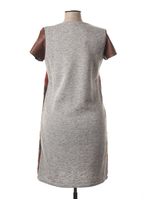 Rochie midi maro POUSSIERE D'ETOLE femeie