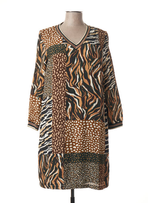 Rochie midi maro SIGNE NATURE femeie