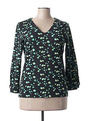 Tricou mâneci 3/4 mâneci 3/4 negru SANDWICH femeie