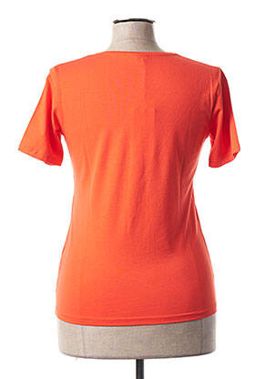 Tricou elasticitate mâneci scurte portocalie NINATI femeie