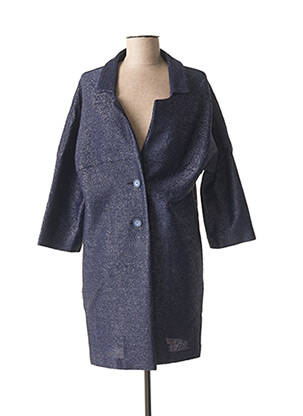 Jachete casual guler tip costum albastru POUSSIERE D'ETOLE femeie