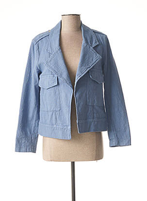 Jachete casual guler tip costum albastru LUNATISME femeie