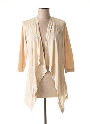 Vestă cu mâneci lungi bej SANDWICH femeie