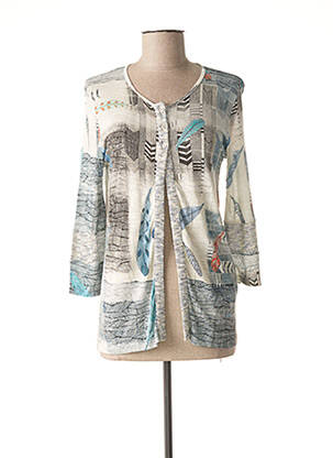 Vestă cu mâneci lungi albastru CHATELET femeie