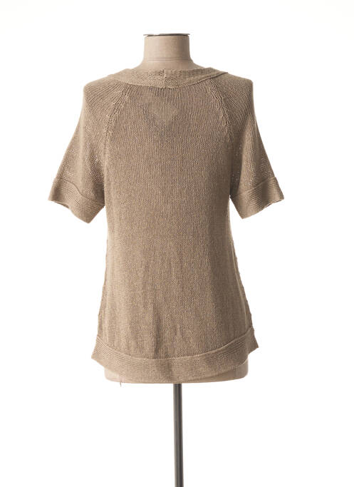 Vestă cu mâneci scurte maro LE PHARE DE LA BALEINE femeie