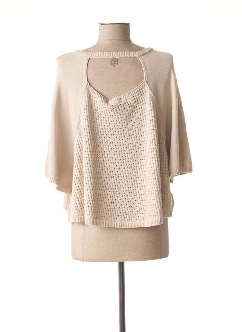 Vestă cu mâneci lungi bej LUNATISME femeie