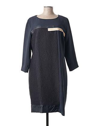 Rochie midi mâneci 3/4 mâneci 3/4 albastru POUSSIERE D'ETOLE femeie