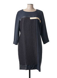 Rochie midi mâneci 3/4 mâneci 3/4 albastru POUSSIERE D'ETOLE femeie