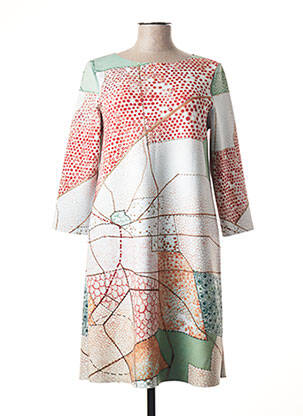 Rochie midi alb ANIMAPOP femeie