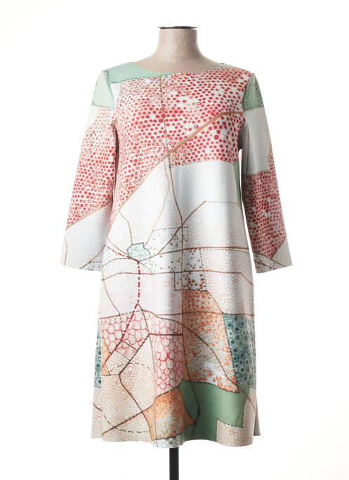 Rochie midi alb ANIMAPOP femeie