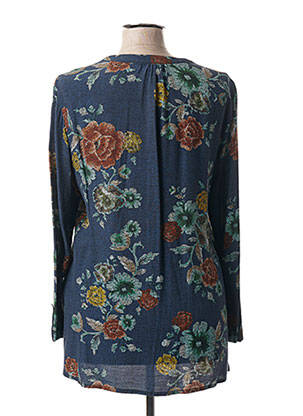 Bluză imprimeu floral mâneci lungi albastru NATHALIE CHAIZE femeie