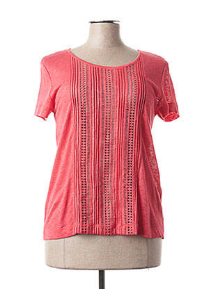 Tricou imprimeu fantezie mâneci scurte roz GERARD DAREL femeie
