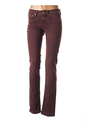 Pantalon subțire talie joasă violet CLOSED femeie