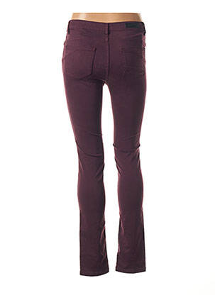 Pantalon broderie cu nituri talie joasă violet DENIM STUDIO femeie