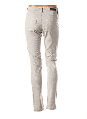 Pantalon subțire talie joasă bej DENIM STUDIO femeie
