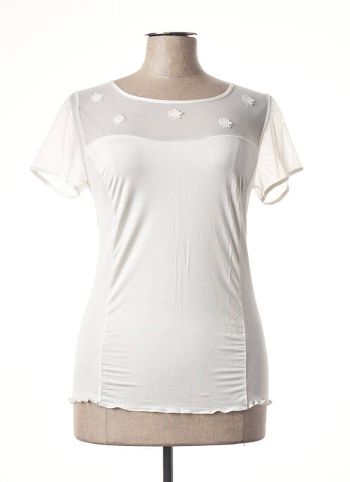 Top alb FRALY femeie