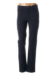 Pantalon subțire talie înaltă albastru IMPACT femme