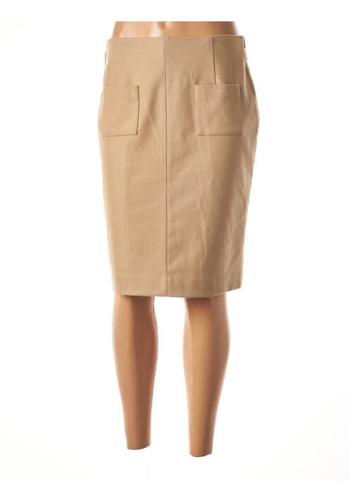 Fustă midi bej FLEUR DE SEL femeie